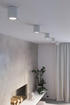 Ceiling lamp CULLO 140 concrete + 1x LED bulb GU10 AR111 4000K COOL WHITE 12W 850lm [WOJ+14147]