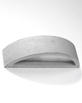 Wall lamp ATENA concrete + 1x LED Bulb E27 4000K Cool White 7.5W 650lm