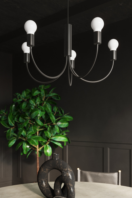 Chandelier PICCOLO 5 + 5x LED Bulb E27 4000K Cold 7.5W 650lm