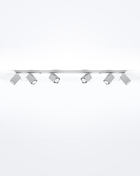 Ceiling lamp MERIDA 6L gray + 6x LED Bulb GU-10 4000K Cool White 7W 630lm
