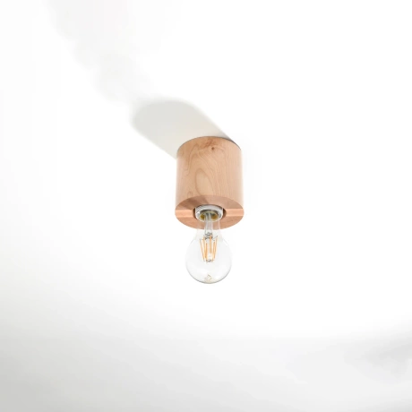 Ceiling lamp SALGADO natural wood