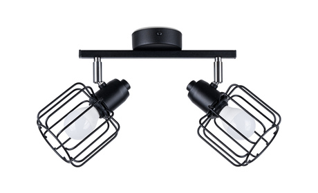 Ceiling lamp BELUCI 2 black + 2x LED Bulb E14 4000K Cool White 7.5W 680lm