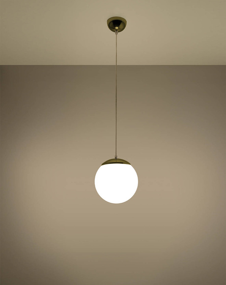 Pendant lamp UGO 20 gold + 1x LED Bulb E27 4000K Cool White 7.5W 650lm