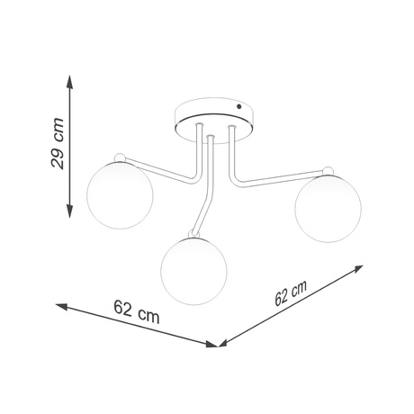 Chandelier ASTRAL 3 white
