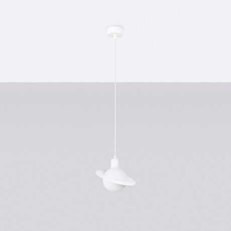 Pendant lamp HYPERION 1 white + 1x LED bulb G9 4000K Cool White 4.5W 460lm