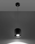 Ceiling light ORBIS 1 black + 1x LED GU-10 4000K Cool White Bulb 7W 630lm