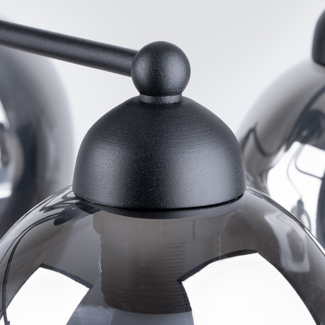 Chandelier FILLAN 5 black + 5x LED Bulb E27 4000K Cool White 7.5W 690lm