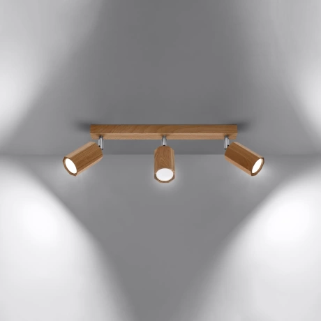 Ceiling lamp ZEKE 3 oak