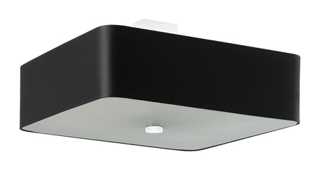 Ceiling lamp LOKKO 45 black + 5x LED Bulb E27 3000K Warm 7.5W 620lm.