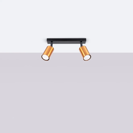 Ceiling lamp WINX 2 black/cooper