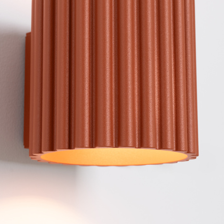 Wall lamp AURA red ochra G9