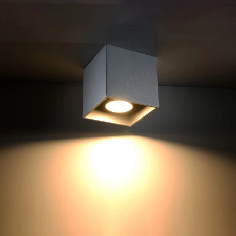 Ceiling lamp QUAD 1 grey