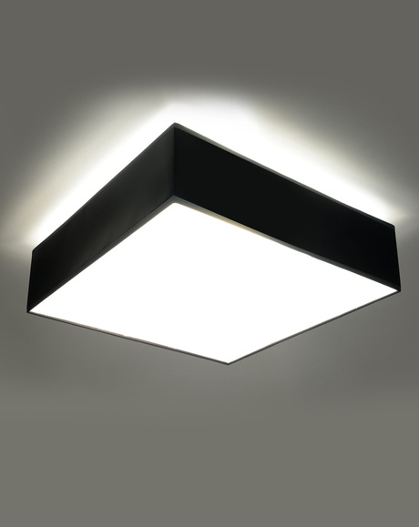 Ceiling light fixture HORUS 35 BLACK + 2x LED Bulb E27 3000K Warm 7.5W 620lm