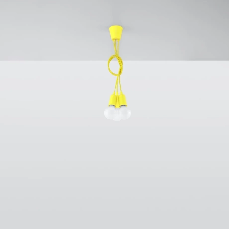 Pendant lamp DIEGO 3 yellow
