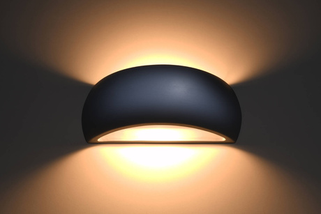 Wall ceramic lamp PONTIUS gray + 1x LED Bulb G9 3000K Warm 4.5W 510lm