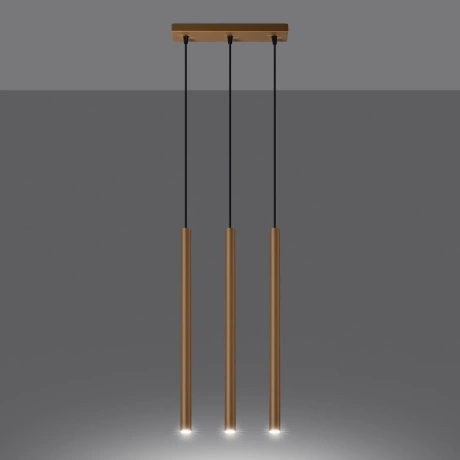 Pendant lamp PASTELO 3L gold