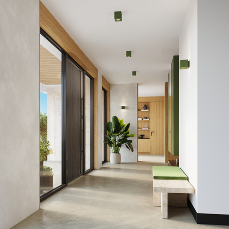 Wall lamp QUAD concrete olive green