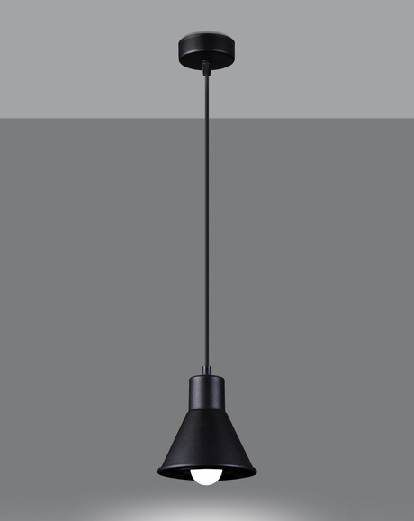 Hanging lamp TALEJA 1 black [E27 + 1x LED bulb E27 3000K Warm 7,5W 620lm.