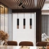 Pendant lamp LOOPEZ 1 black/copper