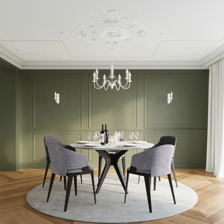 Chandelier MINERWA 3 white + 3x LED Bulb E14 3000K Warm 7.5W 620lm