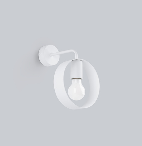 Wall lamp TITRAN 1 white + 1x LED Bulb E27 4000K Cool White 7.5W 690lm
