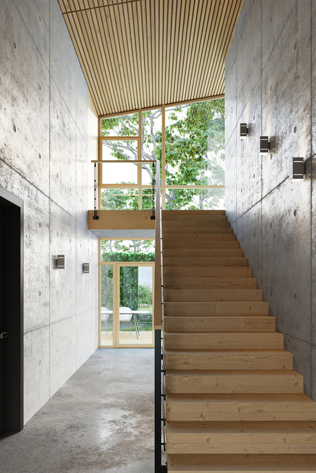 Blocco gray wall lamp + 1x LED G9 4000K Cool White Bulb 4.5W 530lm