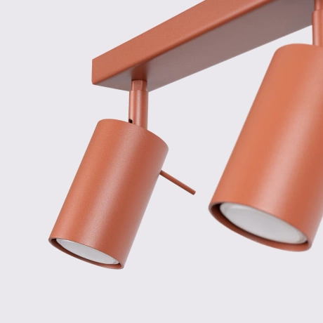 Ceiling lamp RING 6L red ochra