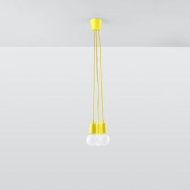 Pendant lamp DIEGO 3 yellow