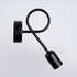 Wall lamp SUPEŁ black + 1X LED bulb E27 3000K 7W 760lm