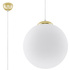 Hanging lamp UGO 40 gold + 1x LED Bulb E27 4000K Cool White 7.5W 650lm