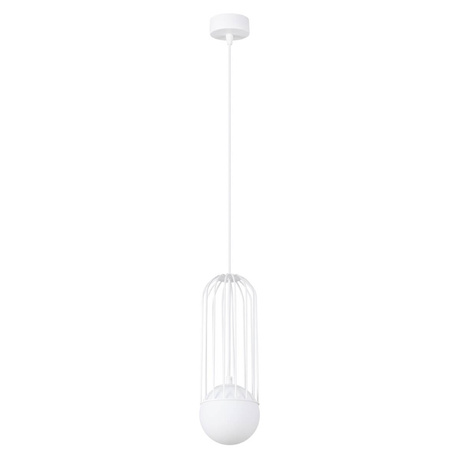 Pendant lamp BRINA 1 white + 1x LED Bulb G9 3000K Warm 4.5W 450lm