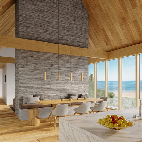 Ceiling Pendant Lamp LINO 1 natural wood + 1x LED Bulb GU-10 3000K Warm 7W 620lm