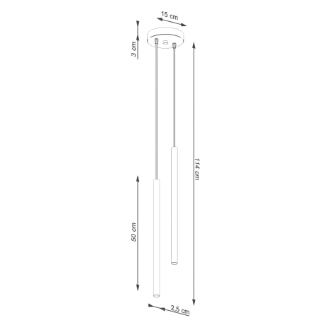 Pendant lamp PASTELO 2 beige