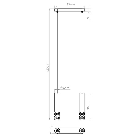 Pendant lamp LIRO 2 white