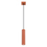 Pendant lamp KARBON 1 red ochre