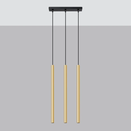 Pendant lamp PASTELO 3L polished gold