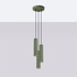 Pendant lamp KARBON 3P olive green