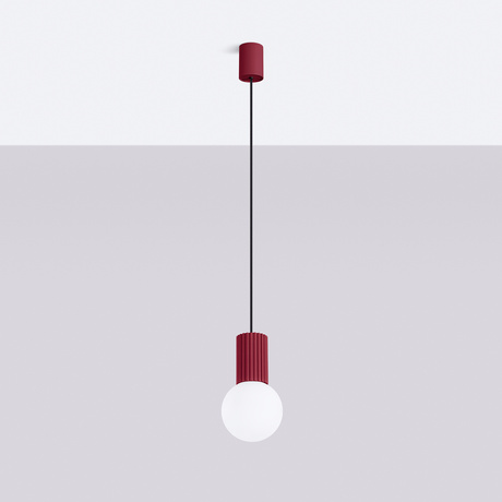 Pendant lamp HALO 1 burgundy