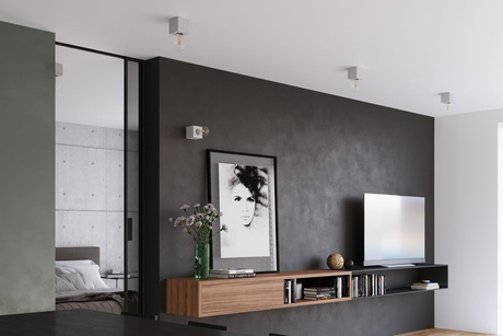 Ceiling lamp ARIZ concrete + 1x LED Bulb E27 3000K Warm 7.5W 620lm