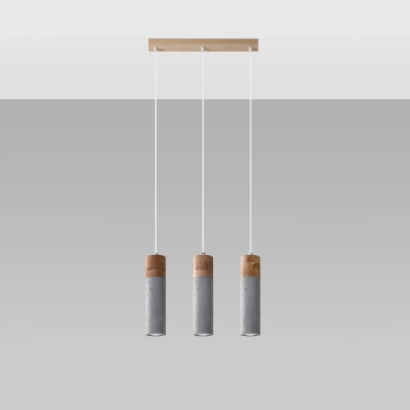 Pendant lamp ZANE 3 grey