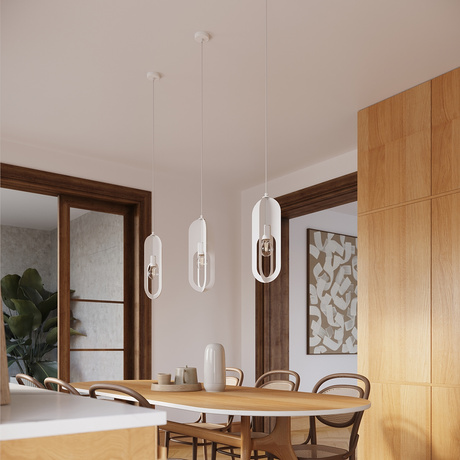 Pendant lamp NICUS 3P white + 3x LED Bulb E27 3000K 7W 760lm