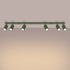 Ceiling lamp KARBON 6L olive green