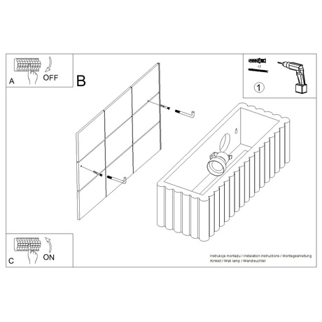 Wall lamp ceramic RIGATA
