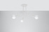 Chandelier SUPEŁ 3 white + 3x LED Bulb E27 3000K Warm 7.5W 620lm