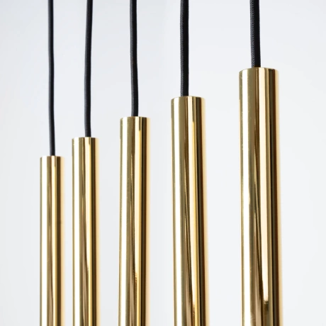 Pendant lamp PASTELO 5L polished gold