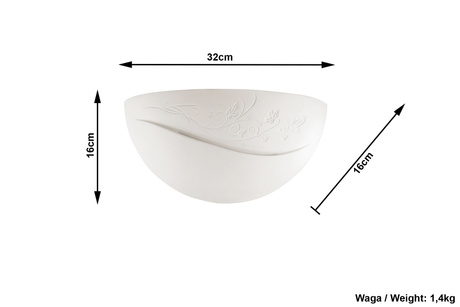 BELLA ceramic wall lamp