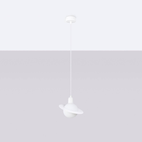 Pendant lamp HYPERION 1 white + 1x LED Bulb G9 3000K Warm 4.5W 450lm