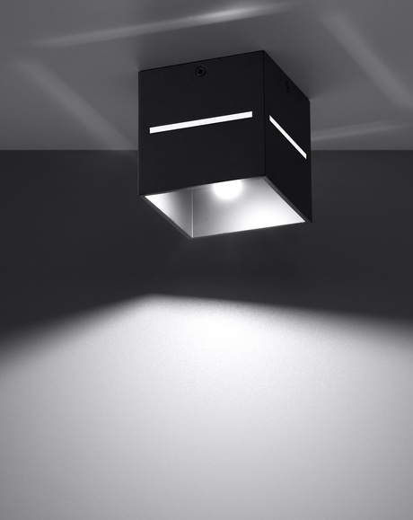 Ceiling lamp LOBO black + 1x LED Bulb G9 3000K Warm 4.5W 510lm