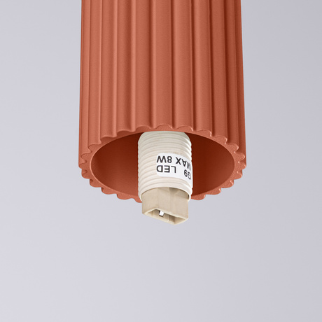 Ceiling lamp HALO red ochra IP44