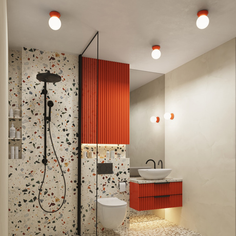 Wall lamp ZORI peach IP44